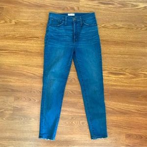 Madewell 11” High-Rise Skinny in Medium Blue Wash